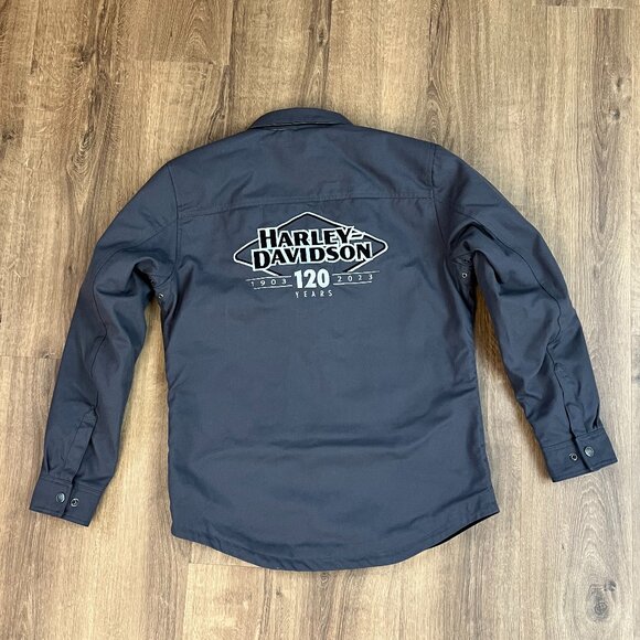 Harley-Davidson Other - NEW Men's 120th Anniversary Operative Riding Shirt Jacket - Blackened Pearl Sz M
